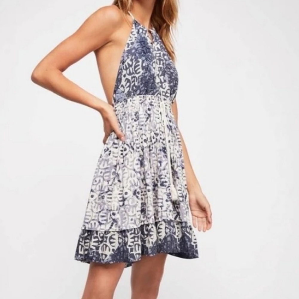 NWT FREE PEOPLE BEACH DAY HALTER DRESS SZ XS